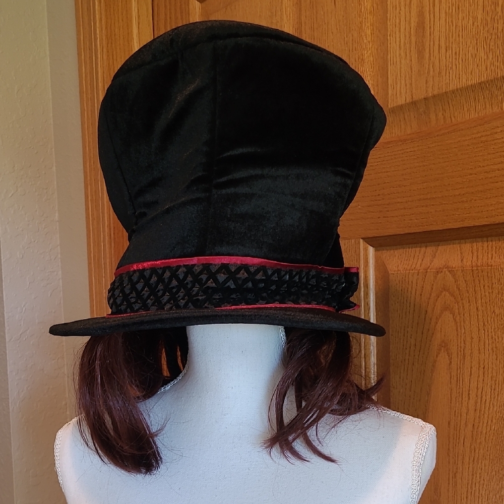 RARE Charlie And The Chocolate Factory Top Hat with Hair 2005 Elope Warner Bros